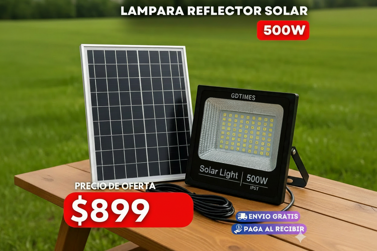 lampara reflector solar-Envío Gratis-Garantía 12 meses