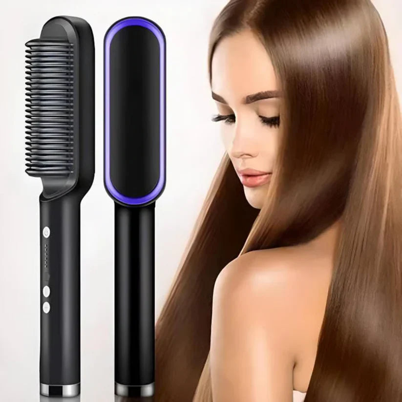 Cepillo Alisador | SoftHair™ 🔥Anti quemaduras 5 Niveles 45w🔥- Envío Gratis