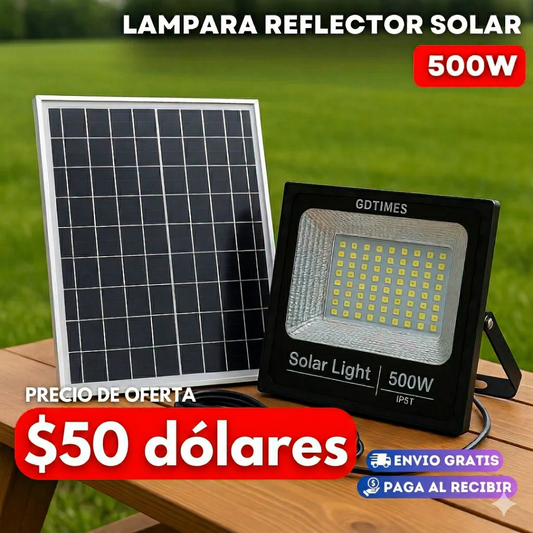 lampara-reflector-solar-500w-Envío Gratis-Garantía-12-meses